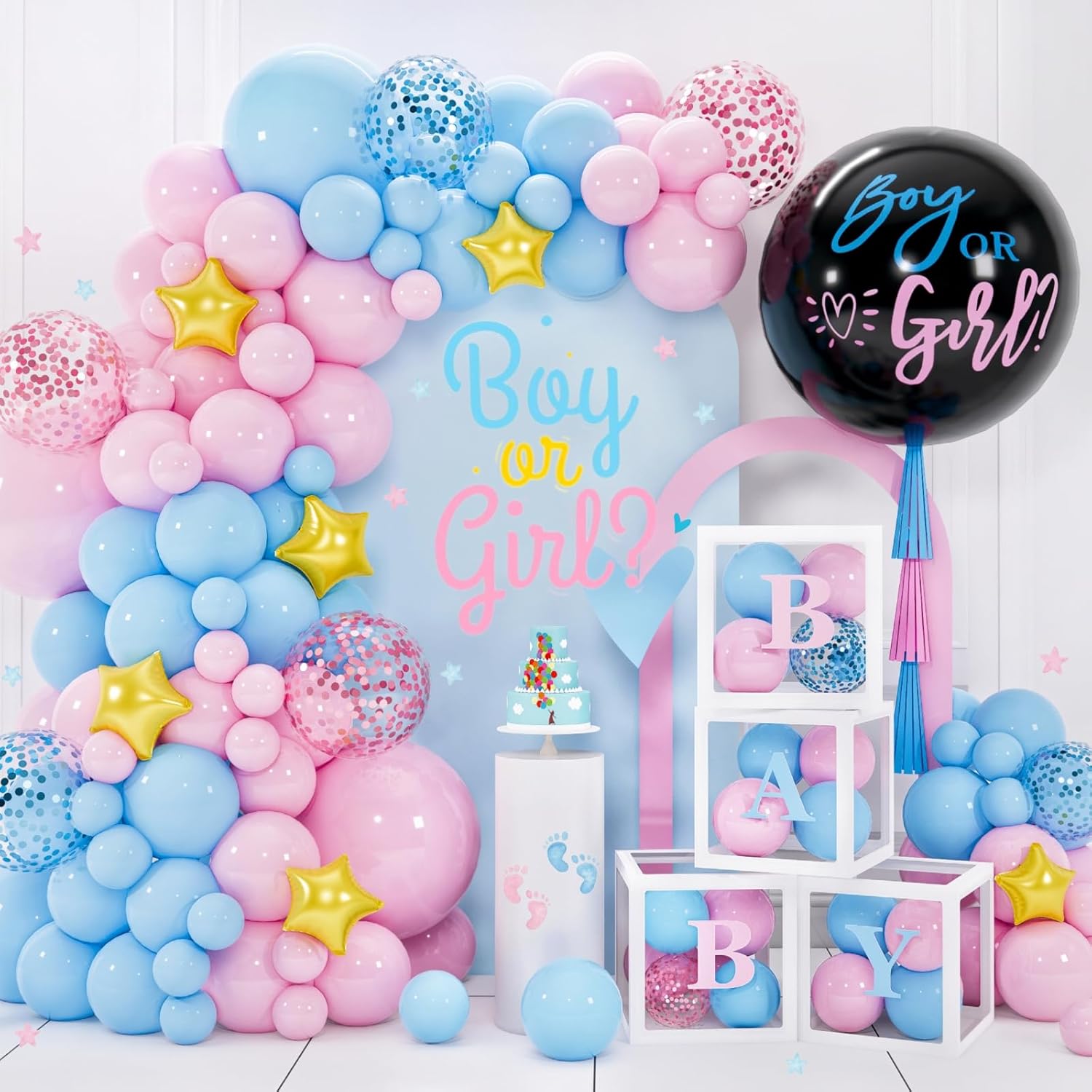 Customised Single Board Style Gender Reveal