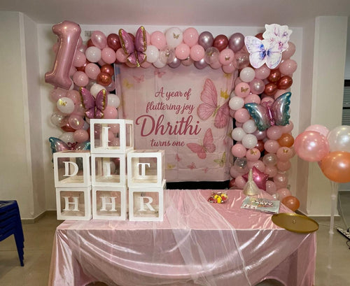 Customised Cloth W Balloon Garland